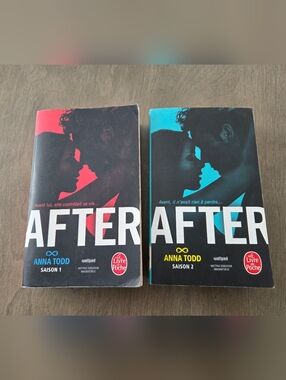 After by Anna Todd Paperback Book Set - Red & Teal Covers